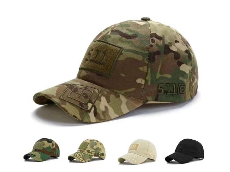  Outdoor Jungle Camouflage Hat Combat Training Camouflage Baseball Hat Velcro Label Peaked Cap